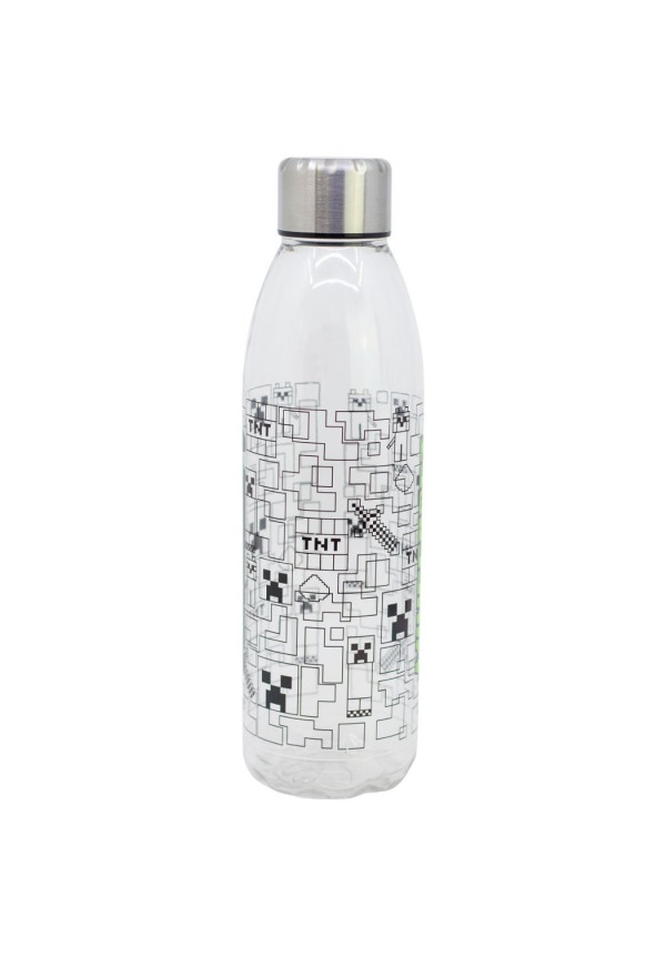 Botella transp. 850ml MINECRAFT