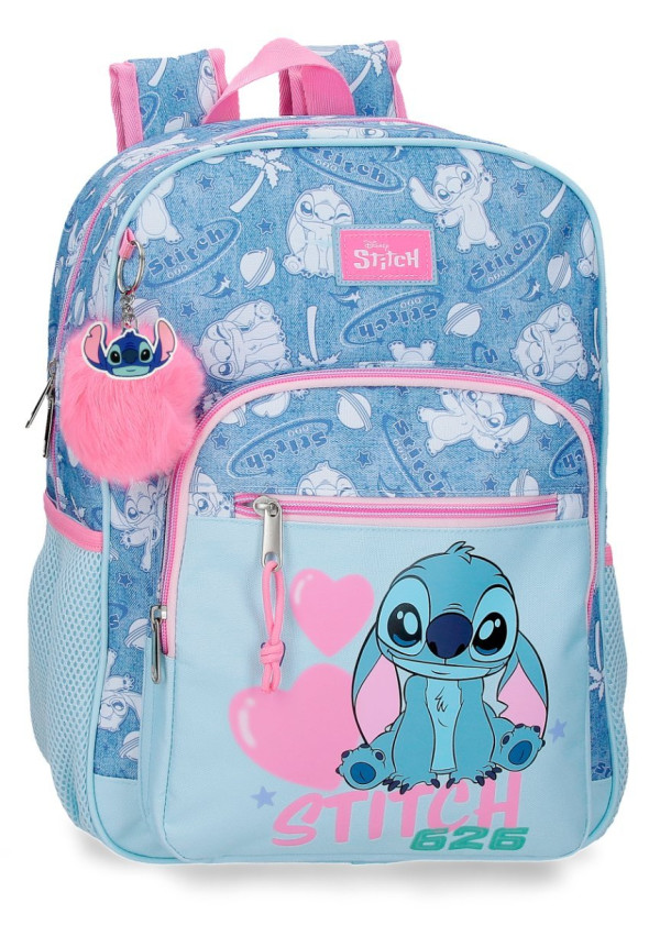 Mochila 38cm STITCH hearts