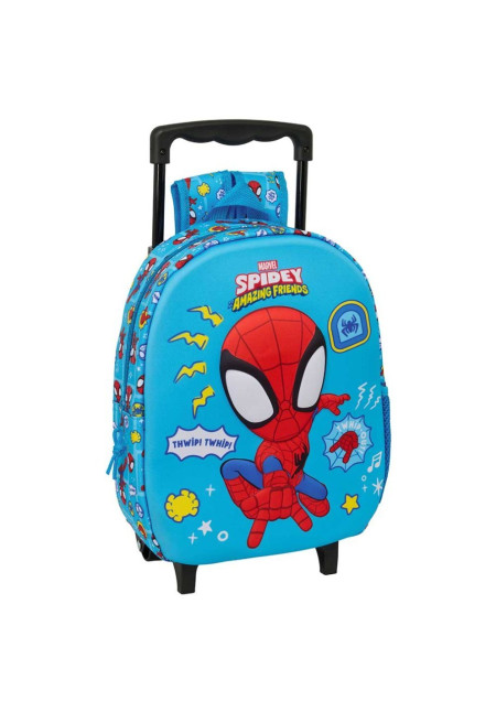Mochila ruedas 33cm 3D SPIDEY
