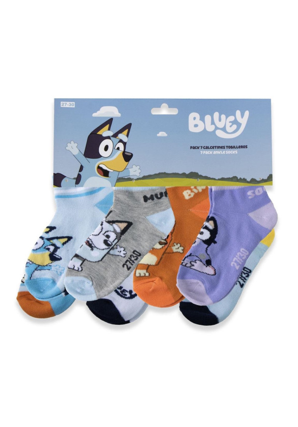 Set 7 calcetines tobilleros BLUEY