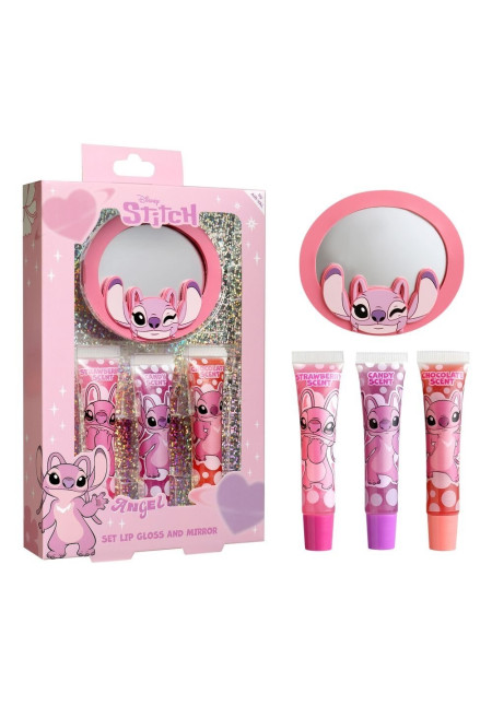 Set brillo labios + espejo ANGEL