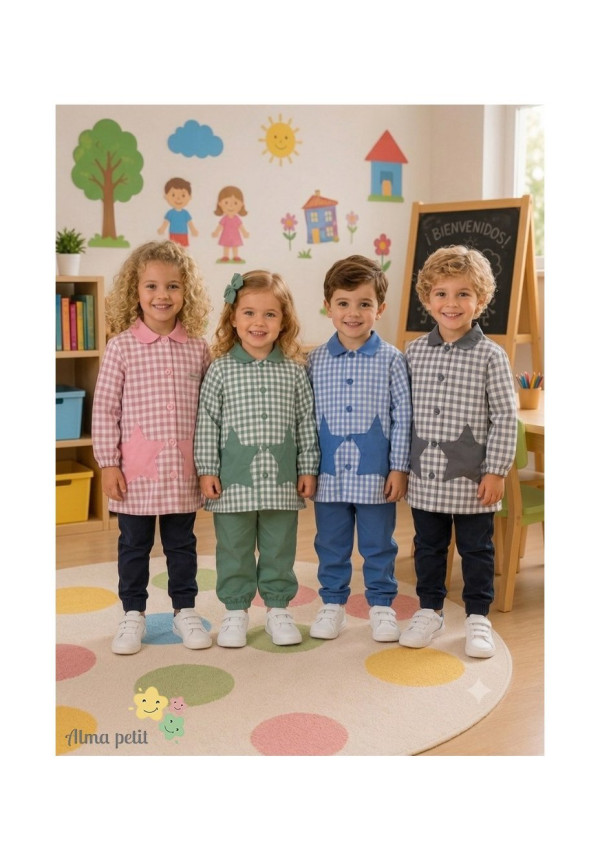 Bata escolar estrellas