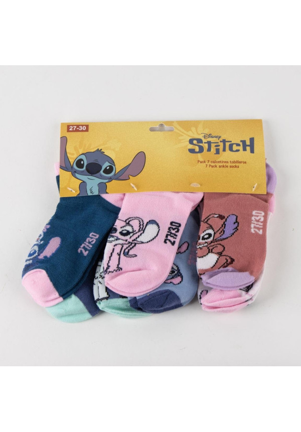 Set 7 calcetines tobilleros STITCH