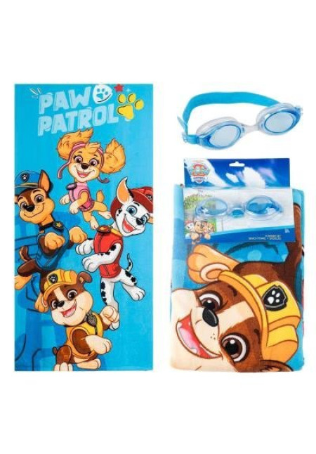Set toalla + gafas PAW PATROL