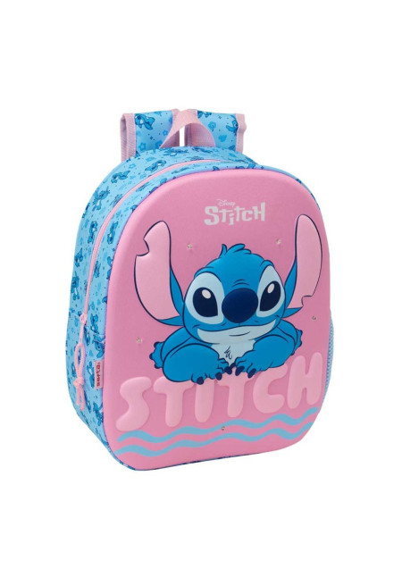 Mochila 33cm 3D led STITCH