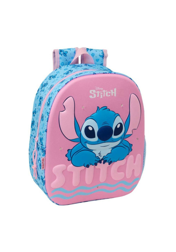 Mochila 33cm 3D led STITCH