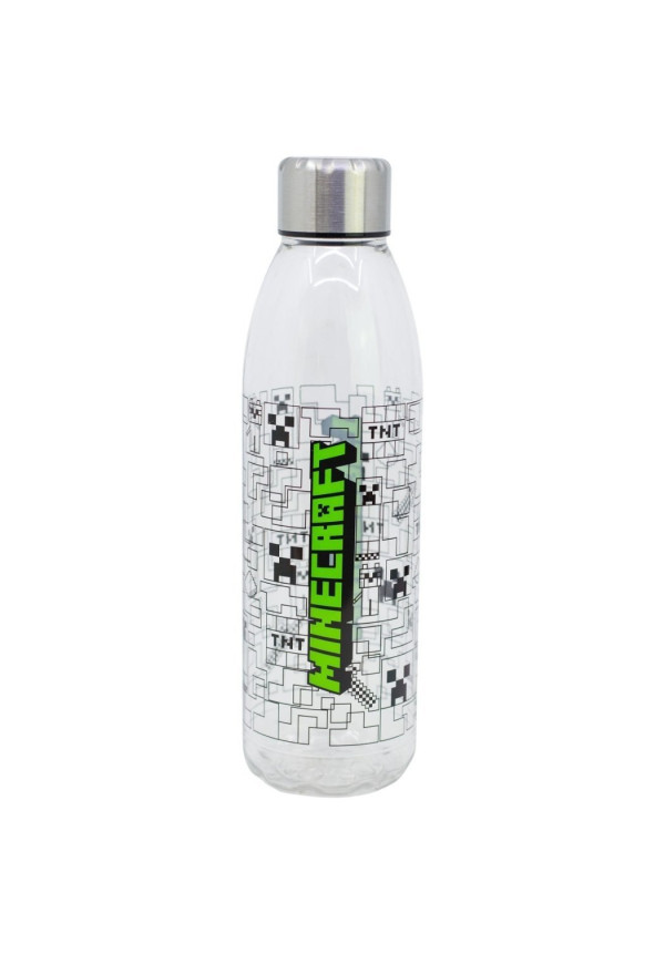 Botella transp. 850ml MINECRAFT