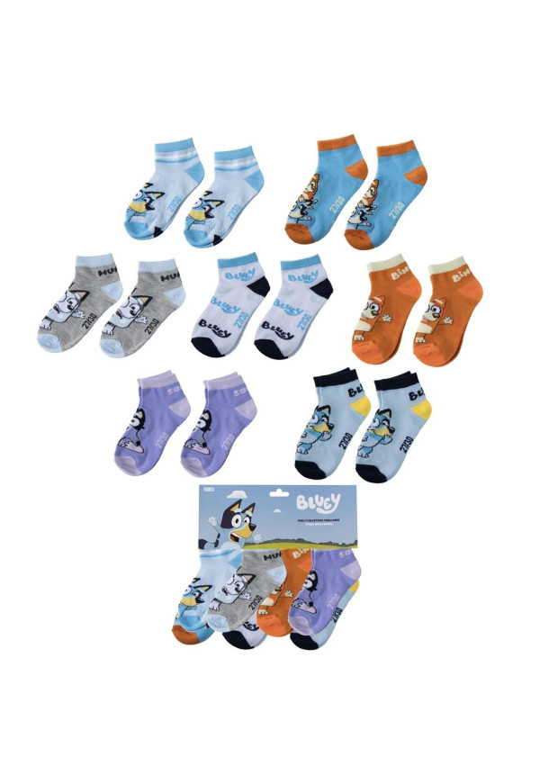 Set 7 calcetines tobilleros BLUEY