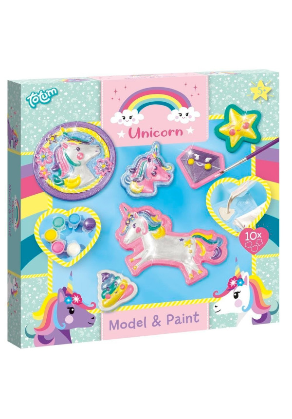 Set moldea yeso model & paint UNICORN