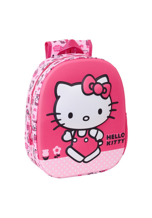 Mochila 33cm 3D HELLO KITTY