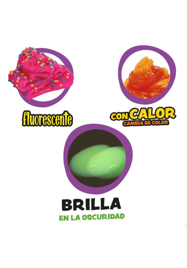 Set 3 botes crea tu slime