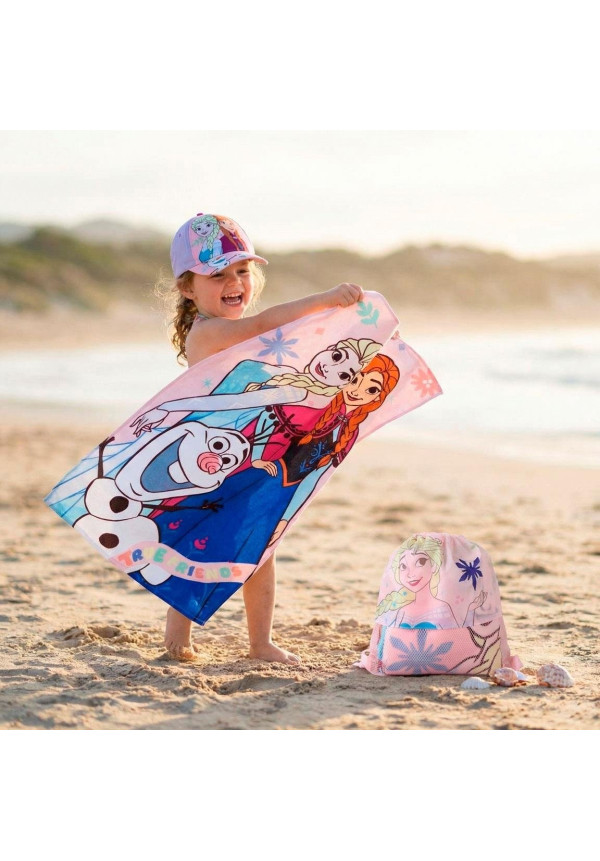 Saquito toalla + gorra FROZEN
