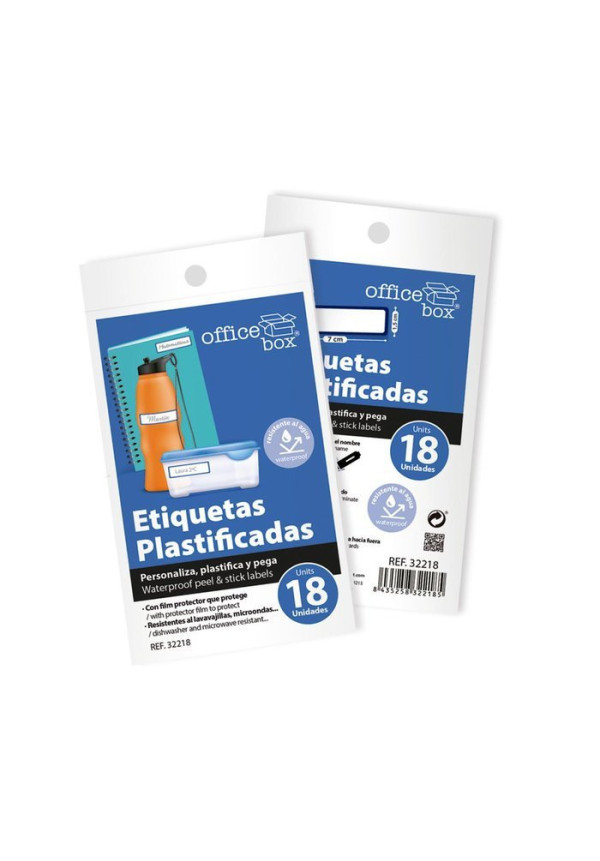 Etiquetas plastificadas