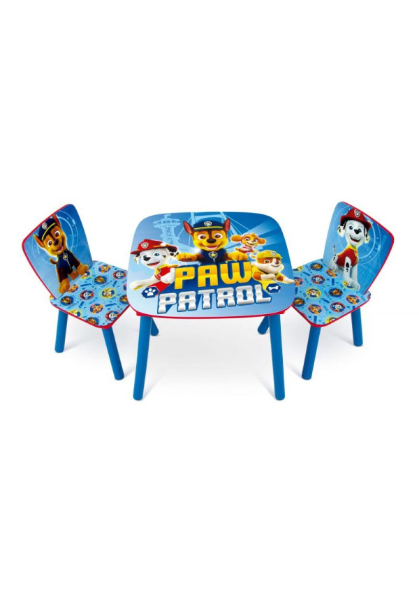 Set mesa + 2 sillas PAW PATROL