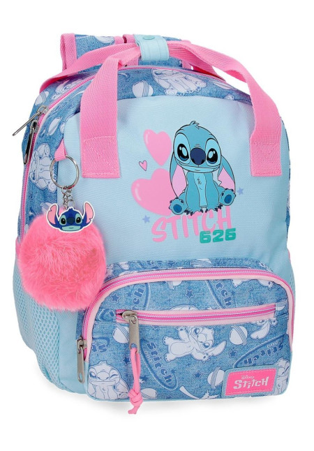 Mochila 28cm STITCH hearts