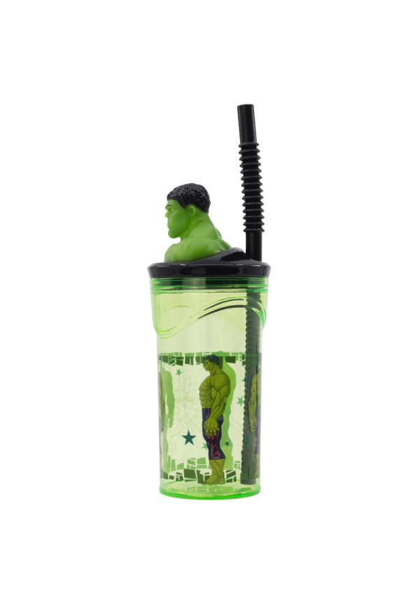 Vaso figura 360ml HULK